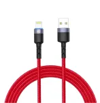 USB į Lightning duomenų kabelis Tellur, 3A, 1,2 m, LED indikatorius, raudonas