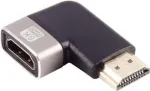 HDMI-A adapteris ShiverPeaks 10-01052 90&deg; kairysis kampas, metalinis korpusas, palaiko iki 8K