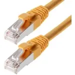 Tinklo kabelis Helos CAT6 S/FTP (PIMF) 7,5 m geltonas