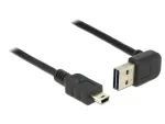 USB kabelis DeLOCK 1 m USB 2.0-A į Mini-USB B juodas