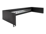 Delock 66884 19 colių DIN bėgių panelė, 2U, juoda