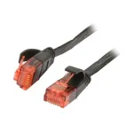Pataisos laidas RJ45 CAT6 250MHz 10m juodas UTP (U/UTP) PVC plok&scaron;čias Synergy 21