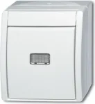 BUSCH JAEGER 1484-0-0381 &ndash; Mygtukai &ndash; Balti &ndash; IP44 &ndash; CE &ndash; 74 mm &ndash; 55 mm