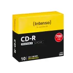 CD-R Intenso 1801622 700 MB 52x Įra&scaron;omas Spausdinamas 10 vnt. Plonas Dėklas