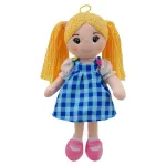 TULILO Basia skudurinė lėlė 35 cm mink&scaron;tas audinio žaislas vaikams