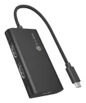 ICY BOX Adapter USB Type-C į 3x HDMI, USB 3.2 Gen 2 (3.1 Gen 2) Type-C, HDMI, 10000 Mbit/s, 144 Hz, 3840 x 2160, 7680 x 4320