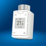 FRITZ Smart Thermo 302 termostatas (patalpų), baltas, mygtukų valdymas, AA baterija, 51&times;51&times;90 mm
