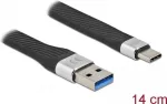 FPC plok&scaron;čiasis juostinis kabelis DeLOCK USB 3.2 Gen 1 Type-A į Type-C 14 cm