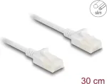 DeLOCK RJ45 Cat.6A tinklo kabelis 0,3 m baltas