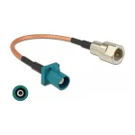 DeLOCK 89834 antenos kabelis, FAKRA Z ki&scaron;tukas &ndash; FME ki&scaron;tukas, RG-316, 0,15 m