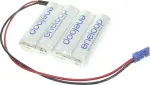 Panasonic baterijų blokas 4&times; Mignon (AA) su laidu ir ki&scaron;tuku NiMH eneloop Reihe F1x4 Graupner 4,8 V 1900 mAh (124006)