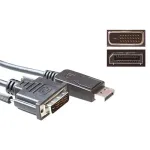 Konversijos kabelis DisplayPort (vyri&scaron;kas) į DVI-D (vyri&scaron;kas) 1,00 m ACT AK3993