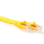 ACT Yellow 5 m U/UTP CAT6A patch laidas, apsaugotas nuo užkablinimo, su RJ45 jungtimis