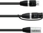 Adapterinis kabelis EUROLITE 30227869 IP XLR 3 kontaktų ki&scaron;tukas į 2&times; IP XLR 3 kontaktų lizdą