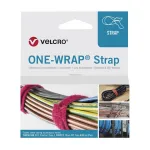 Velcro ONE-WRAP 20 x 330 mm liepsnai atsparūs juodi pakartotinai naudojami kabelių rai&scaron;čiai, 100 vnt.