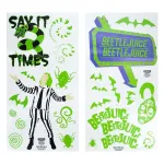 Sieniniai lipdukai Paladone Beetlejuice dizainas PP13439BJ &ndash; dekoratyvinių lipdukų rinkinys