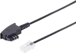 Tinklo kabelis ShiverPeaks 70002-0 0,25 m TAE-F į RJ45, jungiamasis laidas, 4 gyslų