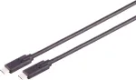USB-C laidas S/CONN 13-63155 USB4 Gen 3x2 1,5 m juodas