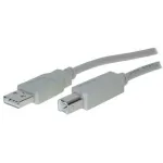 USB 2.0 A > B (ST-ST) 3m adapterinis laidas pilkas
