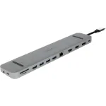 ALLNET PSUC2501 USB-C stotelė su 6 prievadais, 4K, 100W PD