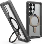 UAG Urban Armor Gear Plasma XTE Dėklas su Pėdeliu ir Magnetiniu Moduliu, Samsung Galaxy S26 Ultra, pelenų (pilka)/permatomas/titanas