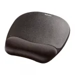 Fellowes pelės kilimėlis su rie&scaron;o atrama, Memory Foam, ergonomi&scaron;kas, juodas