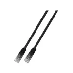 EFB-Elektronik RJ45 jungiamasis kabelis Cat.6 U/UTP PVC CCA juodas 3m