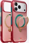 TORRAS World Cup Ostand Q3 Air MagSafe dėklas, skirtas Apple iPhone 15 Pro (Portugal Red)