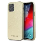 Guess GUHCP12LIGLGO Hardcase for iPhone 12 Pro Max 6,7 inch Gold Iridescent