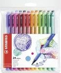 STABILO pointMax Fineliner ra&scaron;iklių rinkinys &ndash; 24 spalvos, 0,8 mm pluo&scaron;tinis antgalis, vandens pagrindo ra&scaron;alas