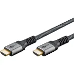 Goobay 65262 HDMI laidas 3 m HDMI A tipas (Standartinis) Pilka