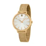 POLICE Women's Watch PL16035MSG22M 36mm Rose Gold Stainless Steel Mesh