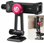 ULANZI MA51 F38 Quick Release Phone Clamp Mount su Cold Shoe, Aliuminio Lydinys, Juodas