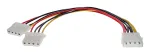 InLine vidinis maitinimo Y laidas 1x 5,25 colio Molex / 2x 5,25 colio Molex 0,20 m