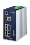 PLANET valdomas pramoninis jungiklis 4 prievadai 10/100/1000T 802.3at PoE + 4 prievadai 10/100/1000T + 2 prievadai 100/1000X SFP