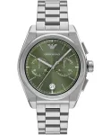 Armani Vyri&scaron;kas AR11640 Nerūdijančio Plieno Chronografo Laikrodis, 43 mm