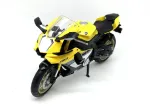 PULIO Motorcycle MSZ 1/12 Yamaha YZF-R1 geltonas liejamo modelio motociklas