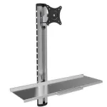 Techly ICA-PLW 01 monitor laikiklis / stovas 68,6 cm (27 colių) sieninis sidabrinis