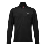 Salewa Puez Cammino Polarlite Half-Zip vilnonė striukė vyrams - juoda (Black Out) L