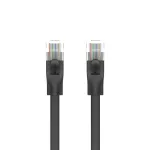 UNITEK Cat.6 UTP plok&scaron;čias jungiamasis kabelis 10 m, juodas, RJ45, snagless, Gigabit Ethernet