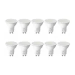 LEPRO 200081-DW-EU-10 GU10 LED lemputė, 4,5W, 345 lm, 6500K dienos &scaron;viesos balta, 100&deg; spindulio kampas, 10 vnt. pakuotė