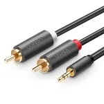 Ugreen 2x RCA į 3,5 mm garso laidas 1,5 m juodas