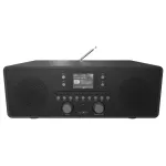 Reflexion HRA21DAB+ DAB+ FM radijo laikrodis su Bluetooth, dvigubu žadintuvu, miego laikmačiu, juodas