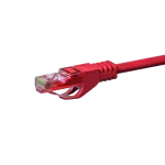 DSIT CAT6 tinklo kabelis 100% varis - U/UTP - 15 metrų - raudonas (DC-65-150)