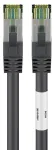 DSIT RJ45 tinklo kabelis S/FTP PiMF CAT 8, juodas, 3 m