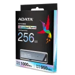 ADATA UE800 USB atmintukas 256 GB USB Type-C 3.2 Gen 2 (3.1 Gen 2) Sidabrinis