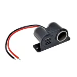 IWH 12/24V transporto priemonės maitinimo lizdas su 2 USB prievadais, bendra 4,2A i&scaron;vestis (019010)