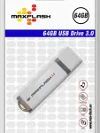 MEMORYSOLUTION MAXFLASH 64GB USB 3.0 didelės spartos USB atmintinė, mažmeninė pakuotė