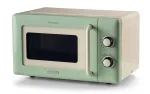 Ariete Vintage Line 3960 Retro mikrobangų krosnelė, 800 W, 20 l, 3 funkcijos, 5 gaminimo lygiai, laikmatis, žalia