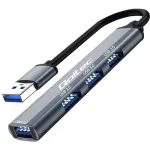USB 3.0 4in1 HUB adapteris, 4x USB 3.0
